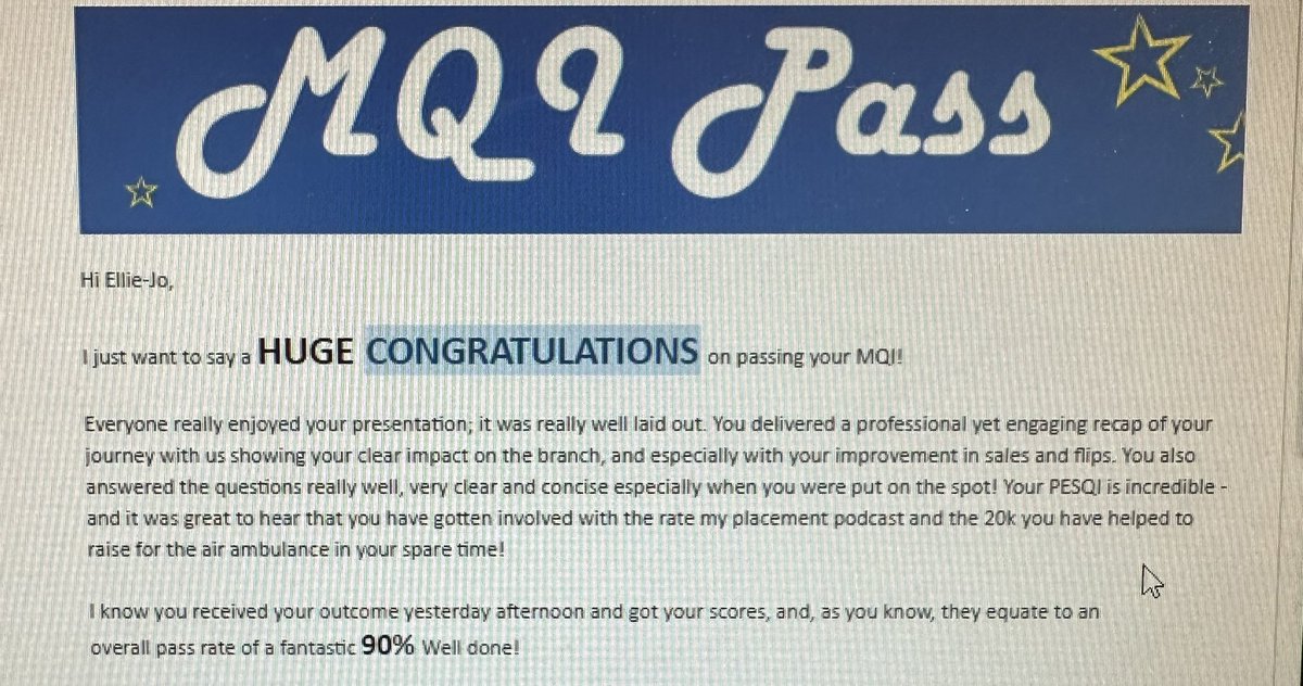 Ellie-Jo (@ellie_erac) on Twitter photo 10 months into my internship and I’m so happy to have passed my MQI with 90% 🥳 Thank you @u8shannonnb and <a href="/abicunninghamu8/">Abbie Cunningham</a> for all your help!😆 <a href="/ClaireW_ERAC/">Claire Walker</a> 10 months into my internship and I’m so happy to have passed my MQI with 90% 🥳 Thank you @u8shannonnb and <a href="/abicunninghamu8/">Abbie Cunningham</a> for all your help!😆 <a href="/ClaireW_ERAC/">Claire Walker</a>