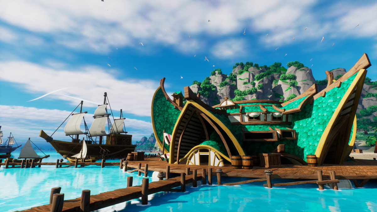 manuelfuentes13's tweet photo. My tropical beach environment is 50% off in the unreal marketplace for the next few days. #gamedev #props #assets #environment #gameassets #ue5 #stylizedart #stylizedmaterials #beach #pirates 
https://t.co/hd9buEA9nE https://t.co/OfWxpwCJ5Z