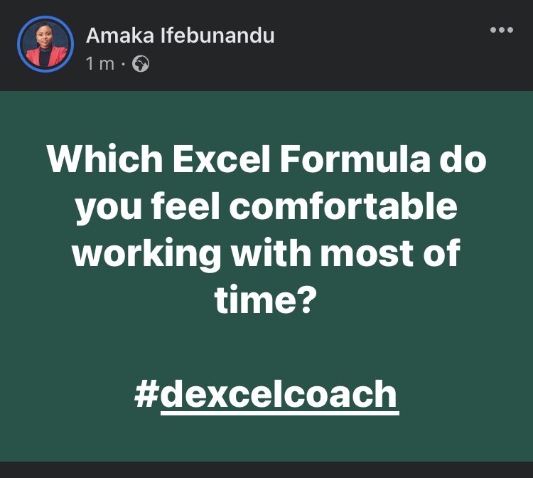 dexcelcoach's tweet image. Share your thoughts in the comment section.

#dexcelcoach 
#excelforprofessionals 
#microsoftexcel
#accountingonexcel