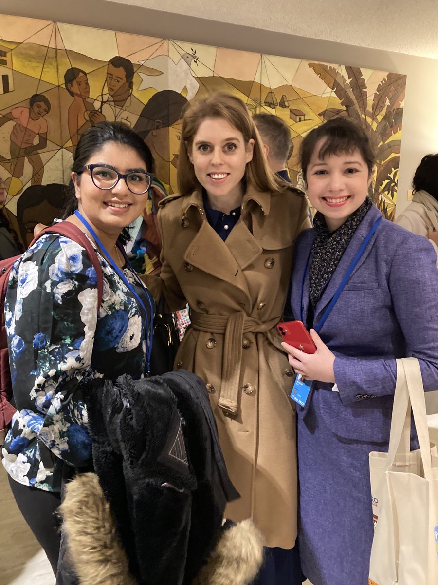 @shanianottwain2 and I meet Princess Beatrice at the UN for the CSW67.