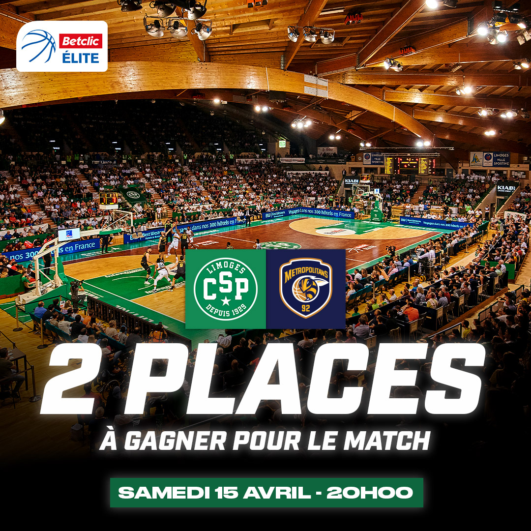 Betclic_ELITE's tweet image. Les 30 ans du titre de Champion d'Europe du Limoges CSP, ça se fête 🔥

🚨 2 PLACES À GAGNER POUR L'AFFICHE ENTRE LIMOGES ET BOULOGNE-LEVALLOIS 🎫  

Pour participer :

1️⃣ RT ce post
2️⃣ Follow @LNBofficiel &amp;amp; @limogescsp ⭐️

🍀 TAS ce vendredi 14 avril à 17h 

#BetclicELITE