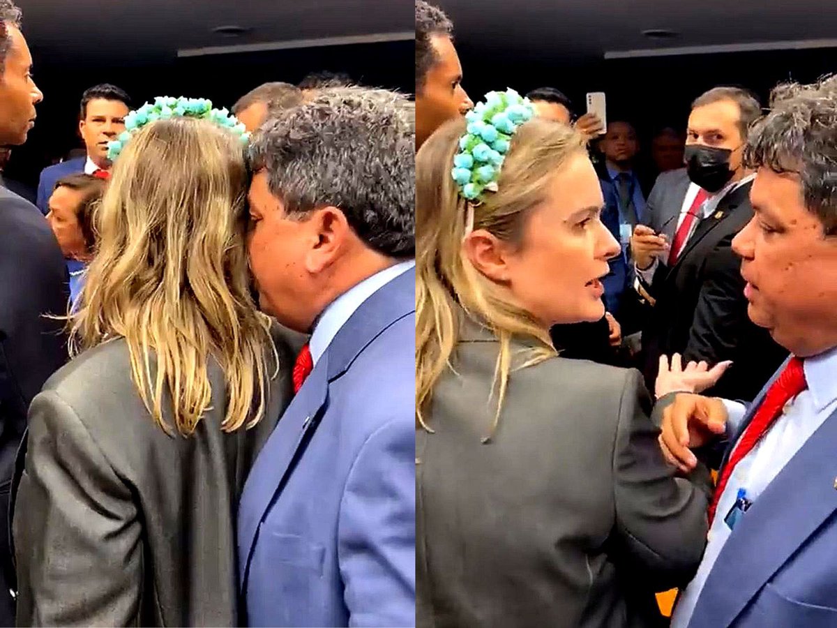 Imagina um deputado de direita dando um cheiro no cangote de uma esquerdista? Cadê o “mexeu com uma, mexeu com todas?” Toda minha solidariedade a deputada <a href="/apropriajulia/">Júlia Zanatta</a>.