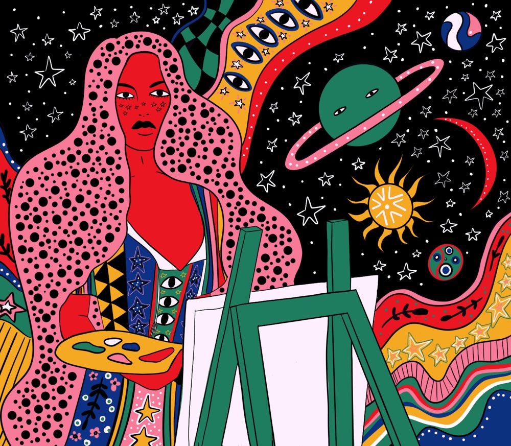 TheTimeIs_DAO's tweet image. 👀 on @themysticnft in @DailyRalpha Here For The Art!

Samantha (aka The Mystic) illustrates pattern-filled mystical women in the cosmic metaverse. She creates her own collections AND brings women artists together through @cryptoladygang ❤️

@OwnTrail: owntrail.com/trail/samantha…