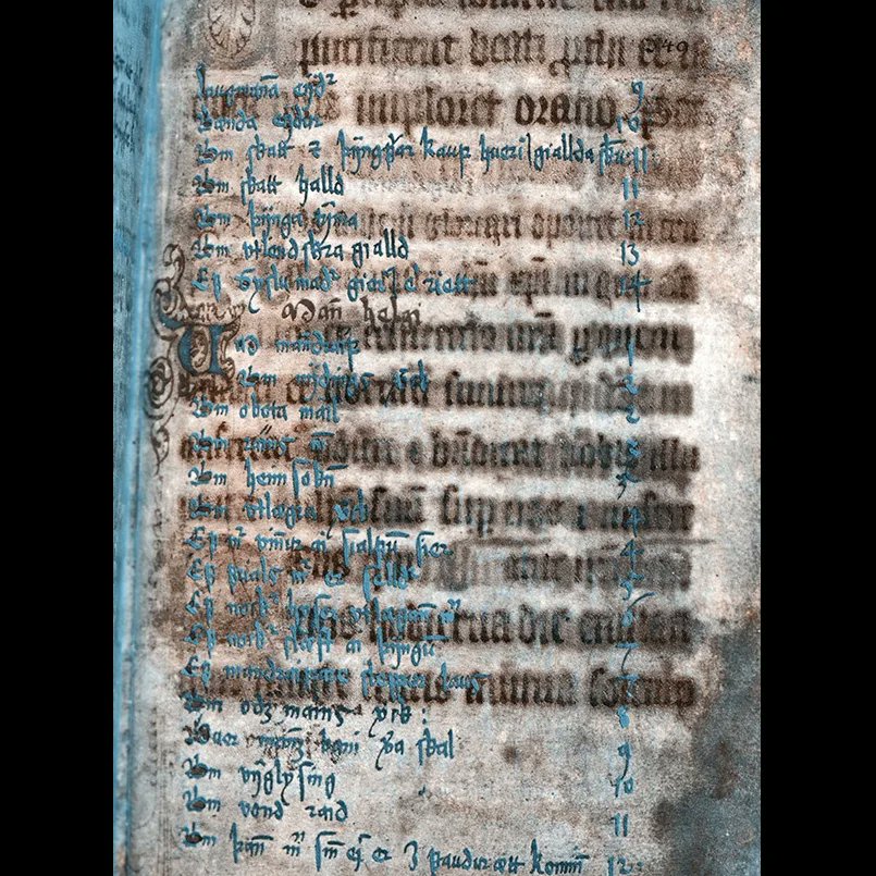 A multispectral kind of day @thejohnrylands Trying out some additional open source processing software. A little glitchy but seems to work well. 

#icelandicms5 #multispectral #heritageimaging #imagingscience #digitalhumanities #manuscriptstudies #rchive