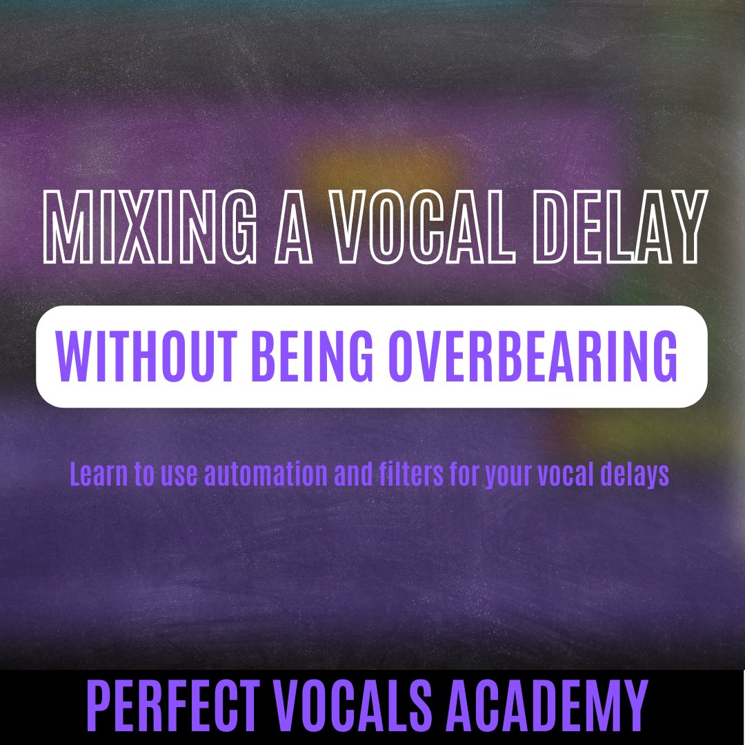 PVocalsAcademy's tweet photo. Mixing a vocal delay without being overbearing! - https://t.co/qQBVQMfCyq https://t.co/1LqSuxBIqo