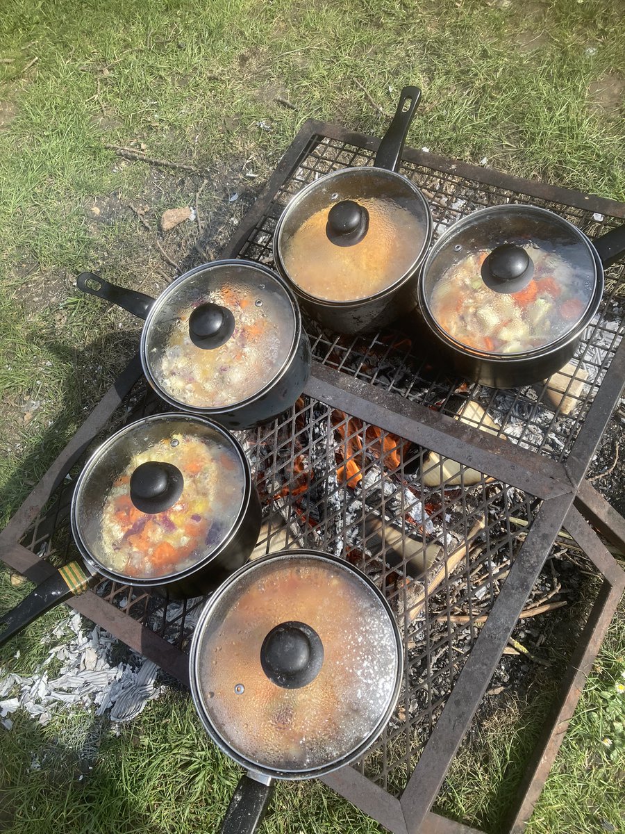 Have enjoyed working with local families this Easter- the vegetable stew with cheesy dumplings was real hit 😋#familyparkcook <a href="/ExploreOutdoor_/">Explore Outdoor</a>