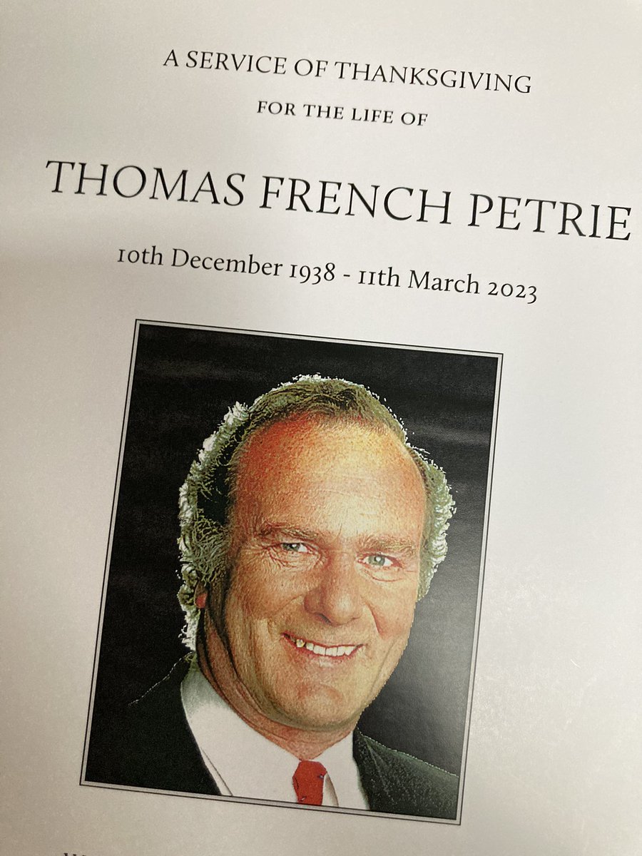 DavidWooding's tweet photo. A fitting send off for a Fleet Street legend today as 150 friends, family and colleagues bade farewell to a giant of journalism, former news editor Tom Petrie. https://t.co/NNID51lhf2