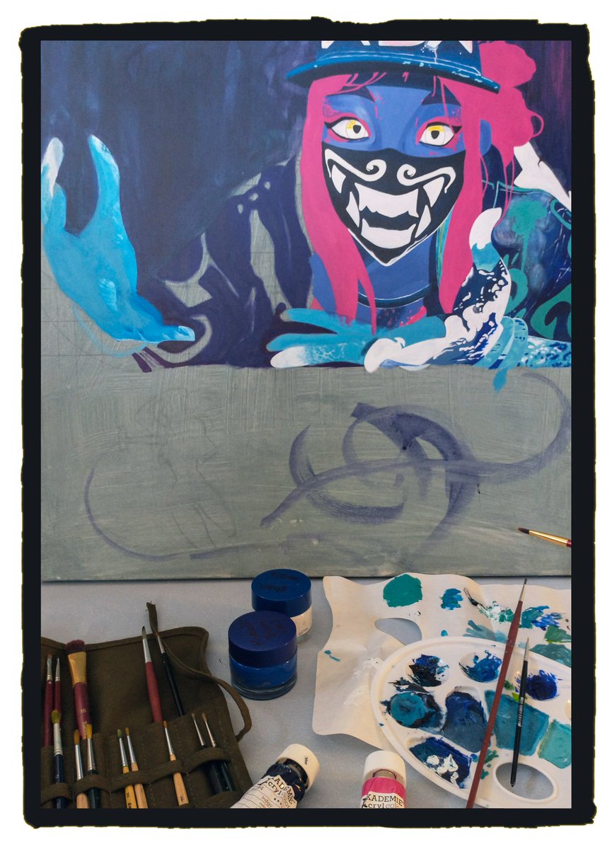 Tut bundische Farbdinge tun...
Fan-Art und so. 

Neuer Titel: Never ending painting 🙈

💪🎨