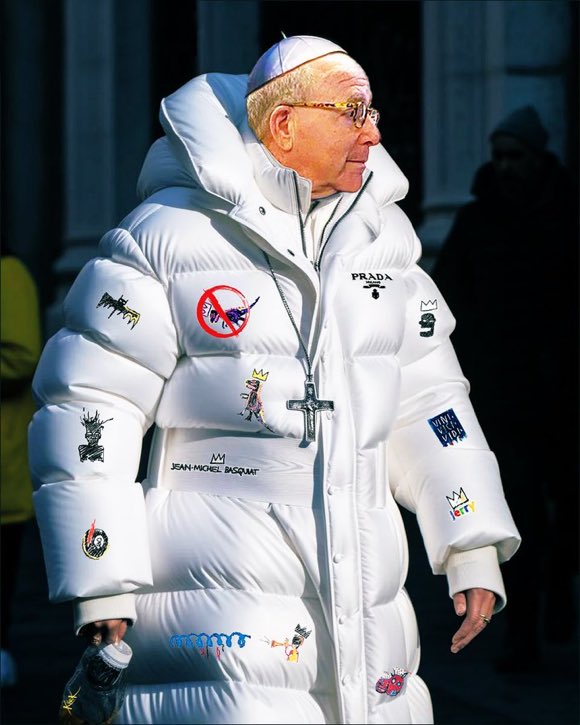 In my Pope drag.  
By <a href="/kirkartstudio1/">Kevin R. Kirk</a>