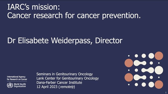 DanaFarber_GU's tweet photo. Major talk by the Dr. @IARC_DIR Elisabete Weiderpass, Director of @IARCWHO, on cancer prevention research at our own #GUseminars https://t.co/ffsZ2S0OQ4