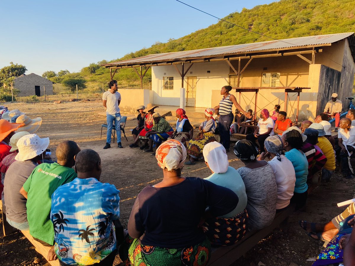 EFF_Nkomazi's tweet photo. Cllr Mafia Fane held a meeting today with the people of Goba to present the draft IDP that speaks to the challenges of Goba. 

The community noted the draft IDP and made contributions for amendments. 

@EFFSouthAfrica 

#Ward11nkomazi https://t.co/8DyNgV15jR
