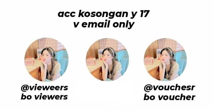 #. wts acc kosongan y17

💸 : 7.OOO

▪︎v email only
▪︎gogreen ( - ssb ganti uname)
▪︎masuk ht mt
▪︎belum ke sus/lock
▪︎space &amp; circle #zonauang