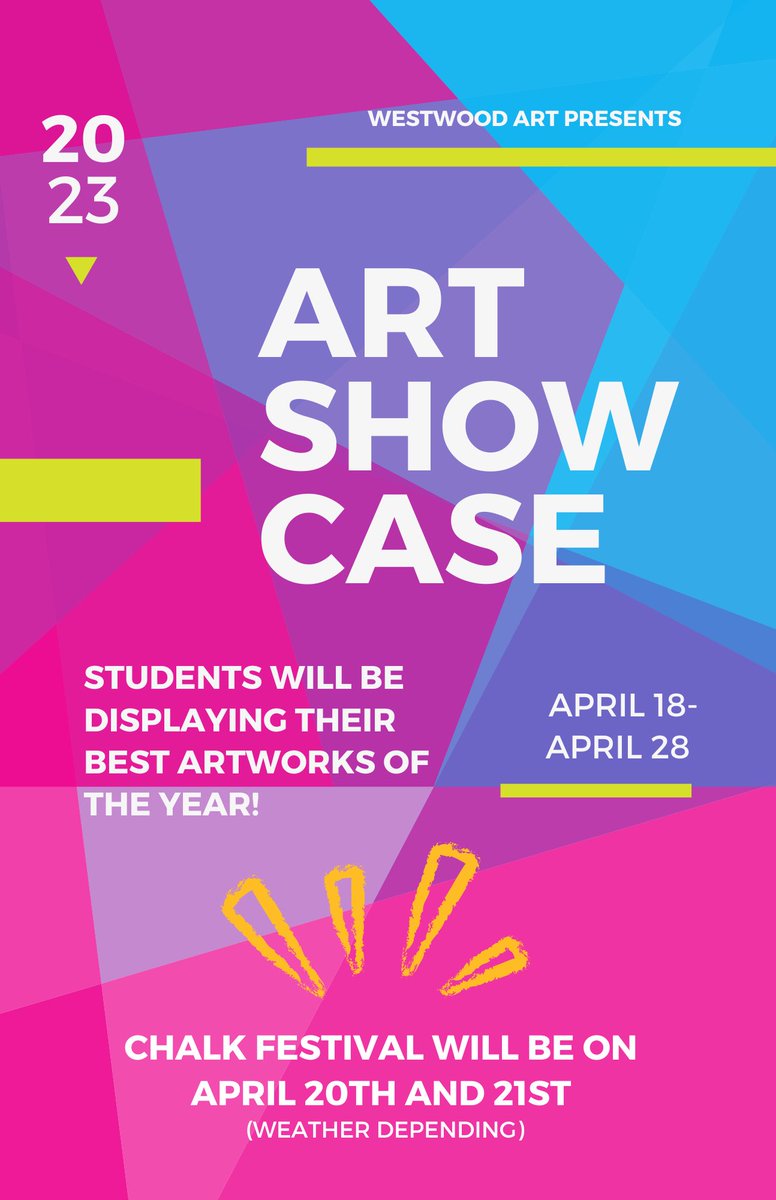 High school art show coming soon!