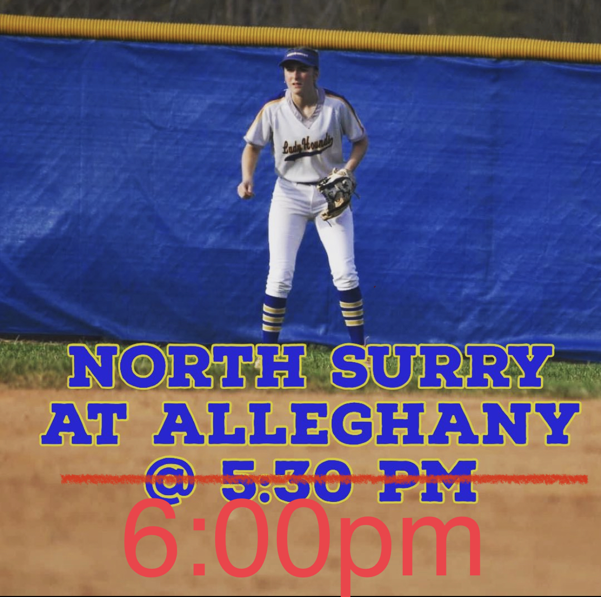 northsurrysb's tweet photo. **Update** Game is at 6:00pm tonight at Alleghany. https://t.co/a5iCbZjBur