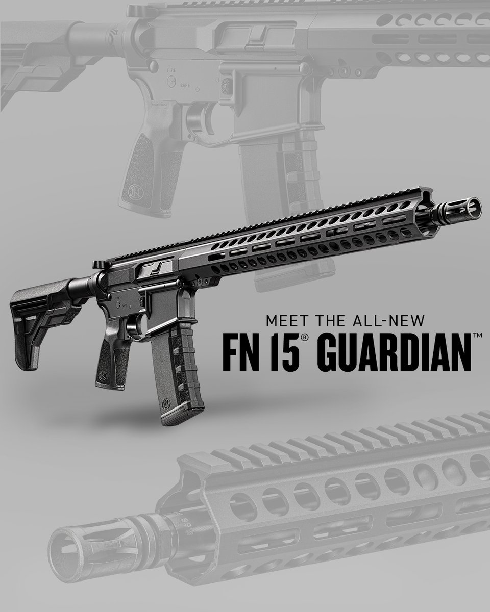 FN_America's tweet photo. Introducing the newest member of the FN 15 family, the FN 15 Guardian. Stand out among the crowd with our FN quality, everyday carbine, built for a great day at the range! 👏  Learn more: https://t.co/A3UZVkVioW #FNAmerica #FN15Guardian #FN15 https://t.co/NnZ1z1HFhu