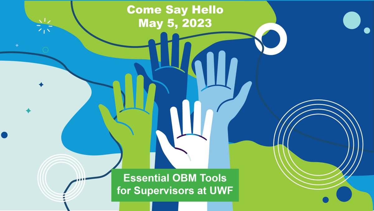 CMO_OBMers's tweet image. Interested in how you can apply #OrganizationalBehaviorManagement practices in your current work as a supervisor? Come hang out with an experienced, full-time #OBM practitioner and talk all things #leadership and #management. Register for the UWF workshop: sqr.co/uwfobm/