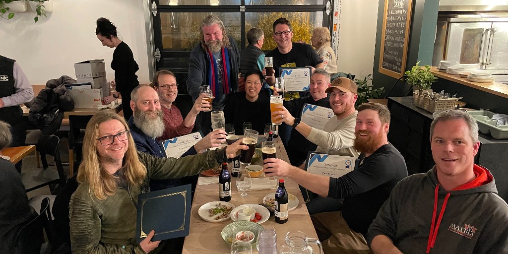 NIC_first's tweet photo. ๐ป Cheers to our brewery partners & grads from NIC's brewing programs!
There are so many breweries around #VancouverIsland that help our students learn practical skills to support the #BCCraftBeer industry.
https://t.co/sYHVmEIxpw
#BeerEducation #BCAleTrail #BCEcDev https://t.co/RaGP8Gc5Qe