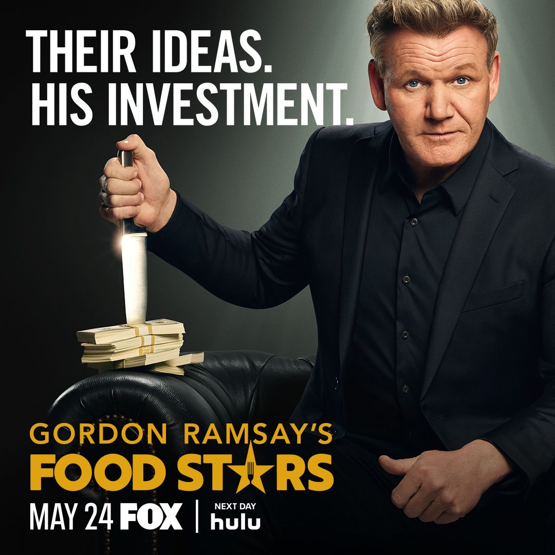 Award-winning chef, restaurateur and host Gordon Ramsay puts his knives aside as he
hunts for the most exciting and innovative new food & drink entrepreneurs in his brand-
new competition series, GORDON RAMSAY’S FOOD STARS.

It all starts on May 24th on FOX 2 Detroit! https://t.co/f6yrpHjeKn