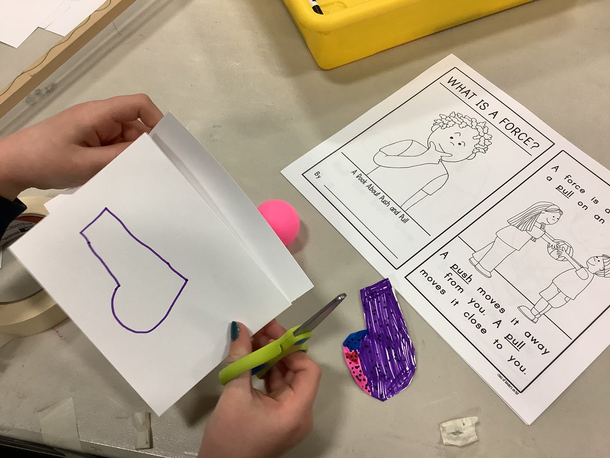 STEMatCCS's tweet photo. Kinder’s were civil engineers as they sketched, cut, attached and tested their own golf putter! Pushes and Pulls are a lot of fun! #STEM #STEMeducation #science https://t.co/bUKmDhDiTK
