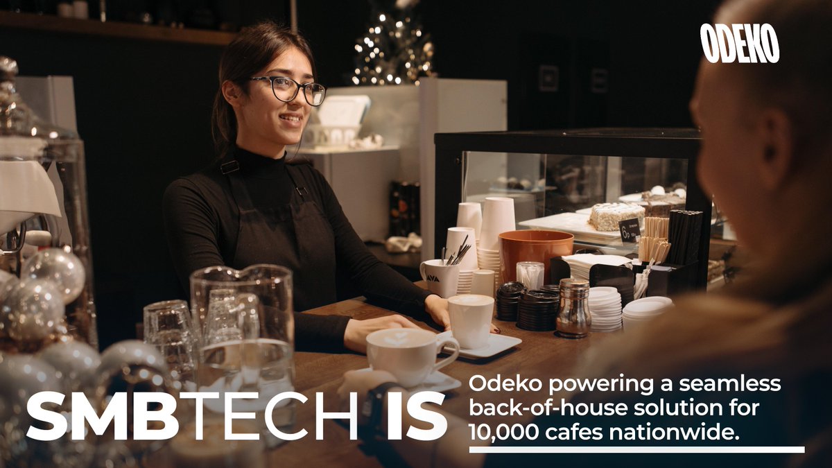 notablecap's tweet photo. #SMBTechIs Odeko powering a seamless back-of-house solution for 10,000 cafes nationwide.

@officialodeko @daneatkinson https://t.co/viUXCf9e2o