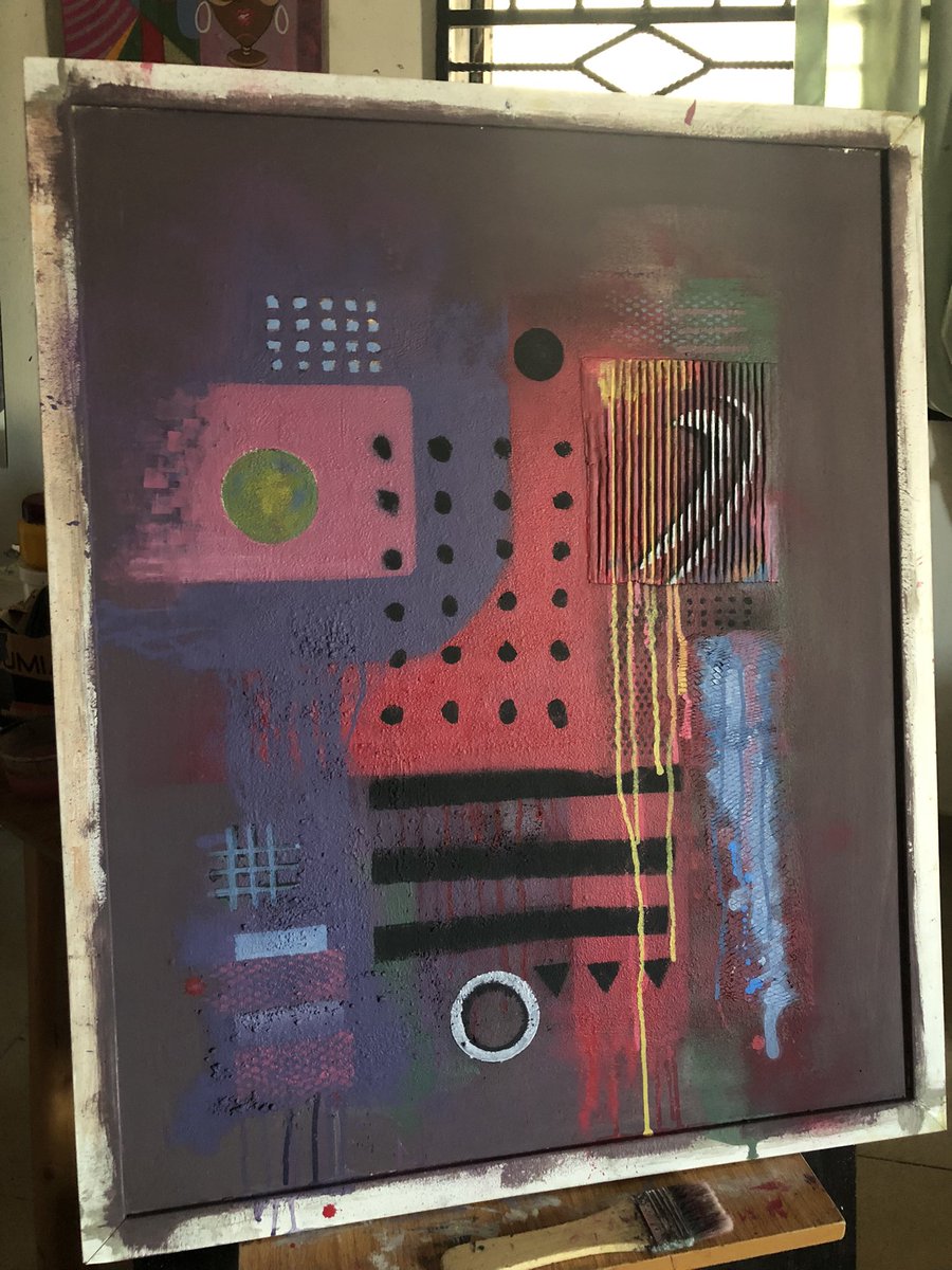 ipretendtobeme's tweet photo. [untitled..]

I’m using a lot of wet applications of acrylic, gouache &amp; watercolor for this 32” x 24” inch mixed media on board..

#contemporaryart #mixedmediaart #acrylicpaintings #inimegsmadart #abstractart https://t.co/dAyuGaql1v
