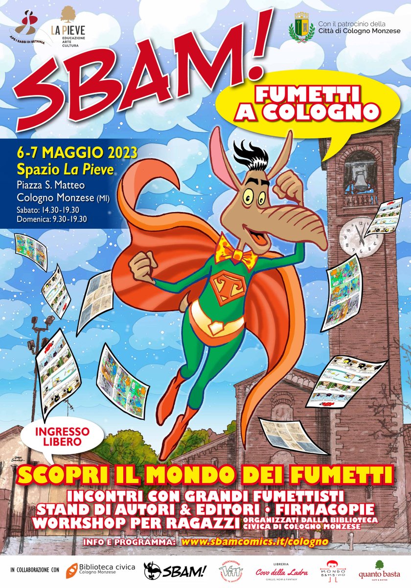 POPOLO DI SBAM! Prendi nota e diffondi la notizia! Il 6-7 maggio tutti a Cologno Monzese (MI)!

#fumettiacologno #ColognoMonzese #ascoltailtapiro