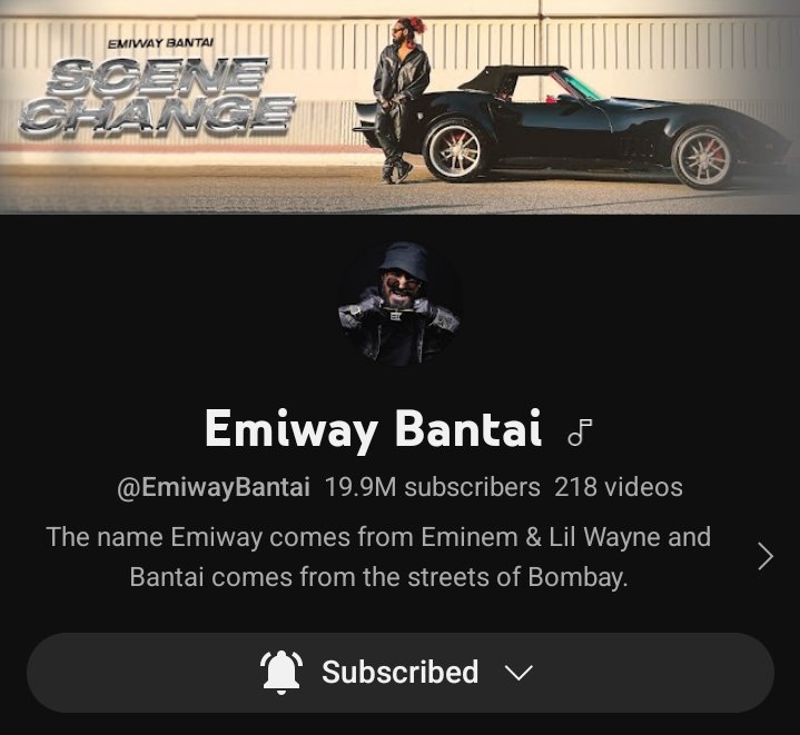 EmiwayMuhfaad's tweet image. ROAD TO 20 MILLION ORGANIC SUBSCRIBERS 🥳🔥
@emiwaytweets NO. 1 INDEPENDENT ARTIST IN THE WORLD 🐐👑🇮🇳
#EmiwayBantai #IndianHipHop