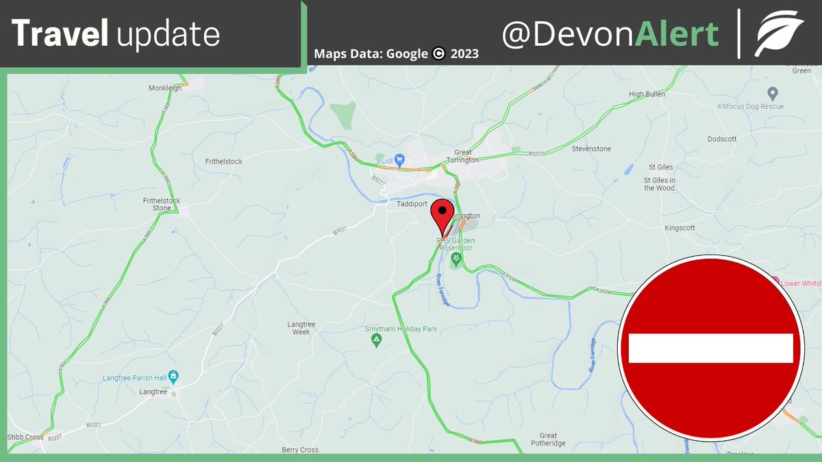 Devon Alert on Twitter "Devon The A386 near Torrington is blocked in