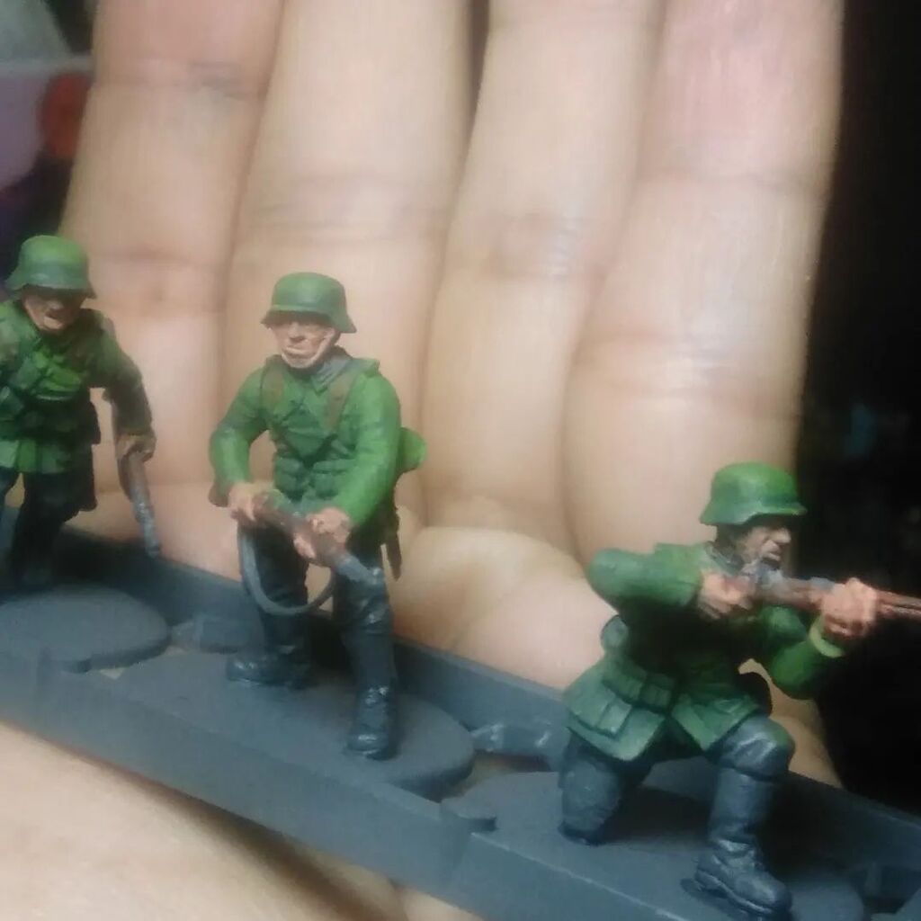 Wip de BOLT ACTION, infantería alemana de la Blitzkrieg.

<a href="/warlordgames/">Warlord Games</a>  @wargamesdelivered

#boltactionvenezuela

#wargamesvenezuela instagr.am/p/Cq8R1TfuDQV/