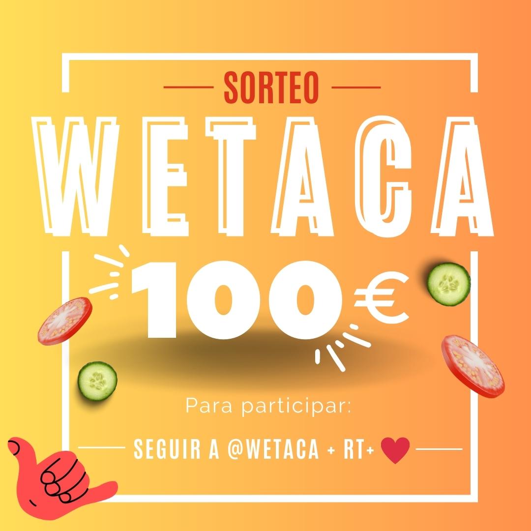 ¡¡SORTEO GENTE!!
Wetaca nos feedea con un sorteito de 100€ para vosotros! Aprovecha para comer rico y ahorra tiempo en cocinar!

Para participar seguid estos pasos:
-Seguir a <a href="/wetaca/">Wetaca</a>
-RT
-Dale ❤️
Tenéis hasta el viernes para participar, el lunes Wetaca publicará los ganadores.