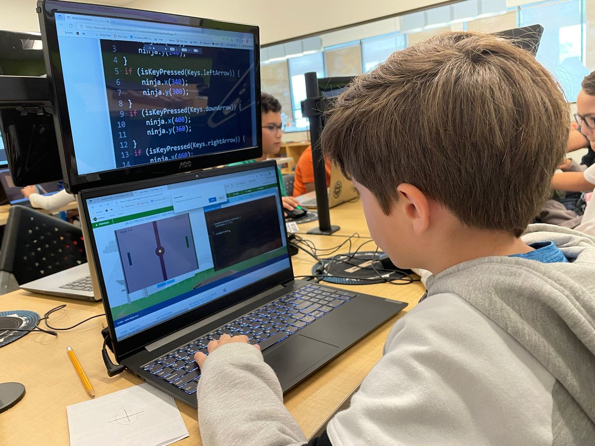 code_weston's tweet image. Coding is the language of the future, and at Code Ninjas, we're helping young ninjas become fluent in it! 🌟💻 🥷
.
.
#CodeNinjas #CodingEducation #TechSavvyKids #codingisfun #learncoding #codingforkids