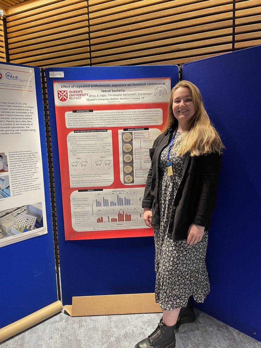 oliviakateingle's tweet photo. First, first in-person poster! Come see us at @BSPparasitology 🤩 https://t.co/1P866EkOaJ