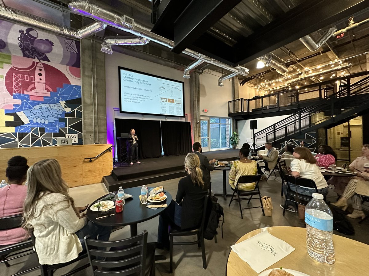 EvanJarecki's tweet photo. Love seeing this group at the @StartupAtlanta Community Partner Lunch! The new Community Calendar is one of the many ways to engage and help grow the Atlanta startup ecosystem.
Let’s goooo #StartupAtlanta 🔥 https://t.co/xb2mdz3bul