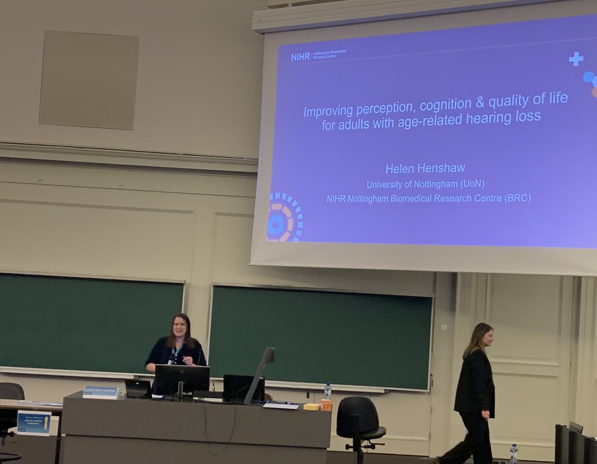 Really intriguing work by @hlh1 at #EUCAS2023. #hearingloss #aging #cognition #QofL