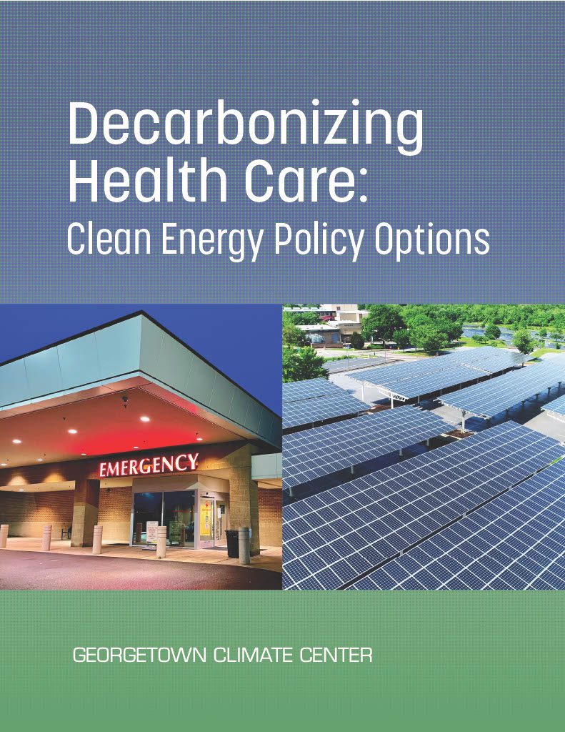 New @Climate_Center report outlines how the #healthcare sector can reduce its own #GHG footprint, improve community health & provide #leadership for the broader #cleanenergy transition. @commonwealthfnd bit.ly/HDO1_T 1/4