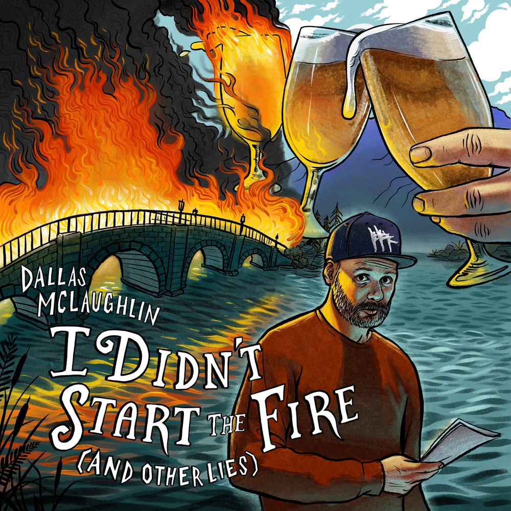 xopublicity's tweet photo. .@dallas_mc 's new album 'I Didn't Start the Fire (And Other Lies)' is out Friday! Incredibly funny stories about turning punk, playing in bands, working behind the scenes in comedy/theater -- a beautiful smorgasbord of storytelling you don't want to miss https://t.co/pagUkawZR0 https://t.co/lGzq3wg1wc