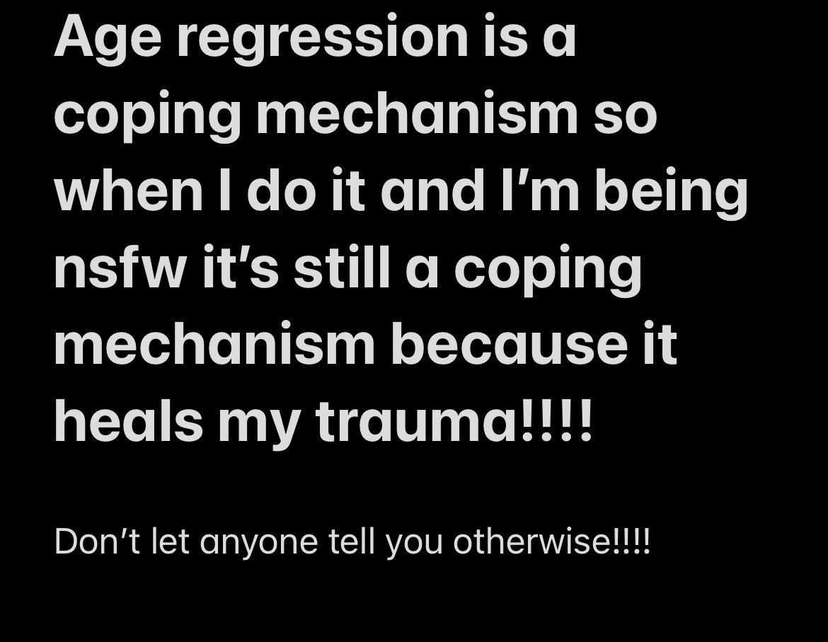 Anonymous_3965's tweet photo. Anyone else like this Orr is it just me?-now my pov may change not saying I disagree with this cause I don’t BUT it doesn’t mean I’ll always agree with this
⬇️ #nsfw #nsfwlittles #ageplay #ageplaycommunity #ddlg #ddlb #dmlg #dmlb #kinks #fetishes #littlespace #agedreaming https://t.co/enySqE0DjD