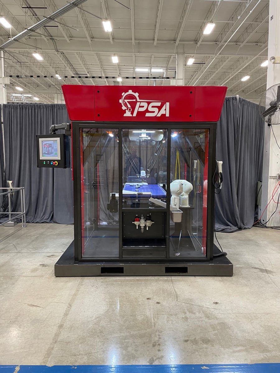 PsaSystems's tweet photo. "PSA Systems’ Sniper Cell live at @KawasakiRobot  Partner Event “Drive 2023”!! 
@ Melanie Winkler 
@ Johanna Lidgren https://t.co/Zx3YhSMvk5