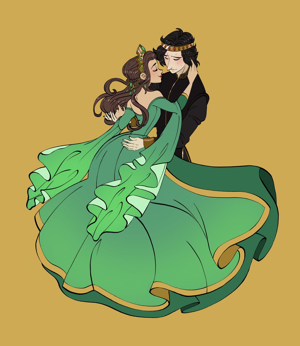 Medieval Reylo Au!! for a pin design.  Imagine this in pin form!!! I cannot wait. #reylo #pincommission #pindesign