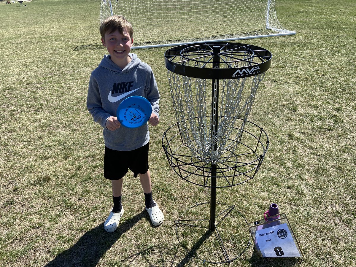 PEforlife's tweet photo. 2nd hole in one of the week!! Super impressive considering itβs WAY too windy today. Another student almost got one on hole 10 but it bounced out! @ShulerElem @ChadJamison07 https://t.co/qMxo0BkNA9