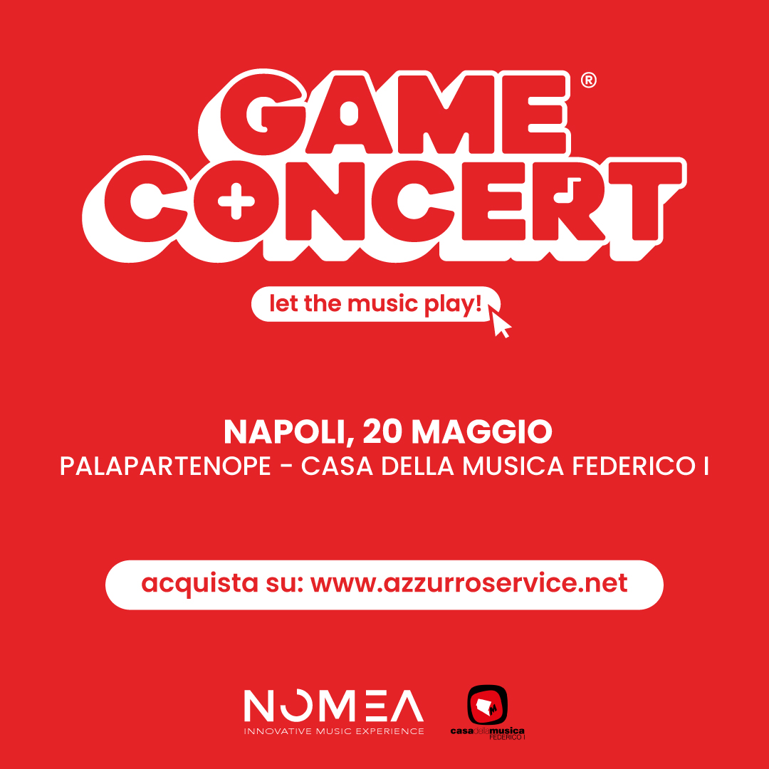 comiconitalia's tweet photo. Il 20 maggio 2023 presso il Palapartenope - Casa della Musica Federico I si terrà il Game Concert, il primo evento dedicato alla musica dei videogiochi. Tutte le info alla mail info@nomeaeventi.it
#gameconcert #adv https://t.co/S4a5qFsNsx