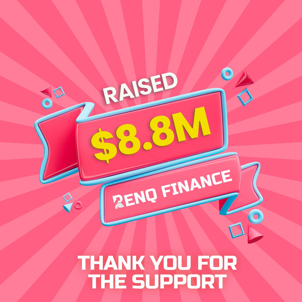 🚨MILESTONE UPDATE🚨

$8,800,000 Raised 🔥🔥

Thanks For Your Love and Support 🙏

BUY NOW - renq.io

‼️ Note: We Never DM You First, Always Check Our Social Links On Website, Never Share Your Private Key/Seed Phrase With Anyone. ‼️