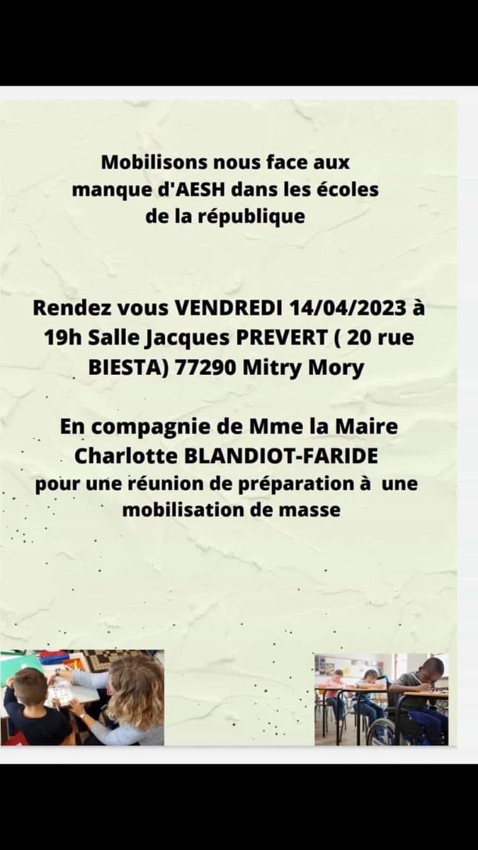 silvamrts_tiago's tweet photo. Ensemble mobilisons-nous ! 

L'AESH a un rôle majeur dans la prise en charge de l'enfant, son évolution, et notamment pour le bon déroulement de la classe. L'accompagnateur assiste l'enfant dans son apprentissage, dans son autonomie et dans les échanges quotidiens (Part 1) https://t.co/ge5wf2FJ4H