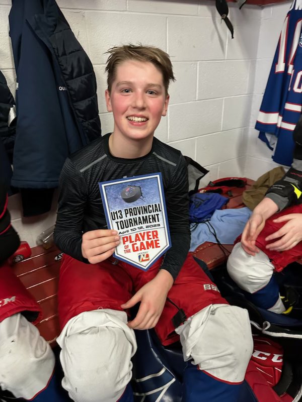 And our final player of the game this morning in our hard fought battle with PAB with two goals was Levi Quann!!
