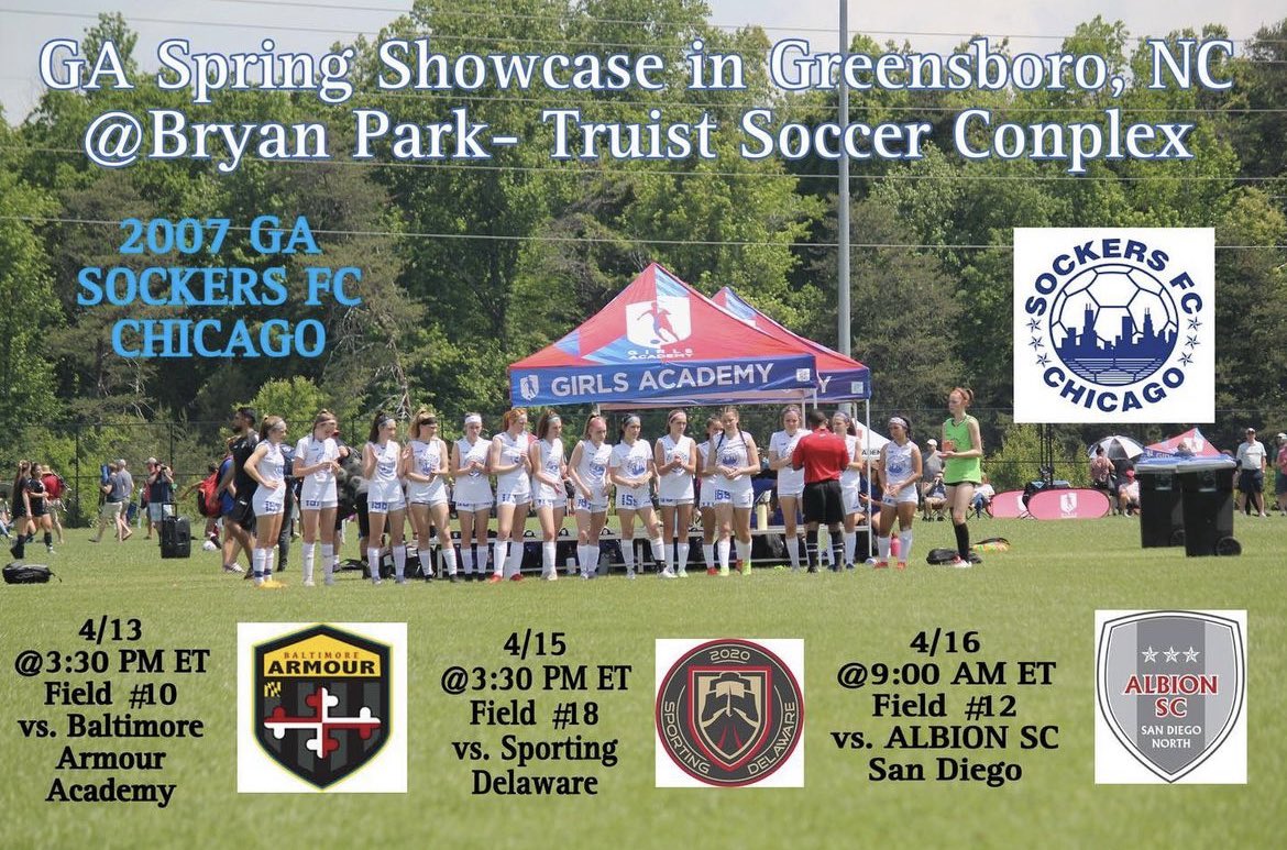 Sophia McMillan (@sophiamc1007) on Twitter photo On my way to North Carolina for the <a href="/GAcademyLeague/">Girls Academy</a> Spring Showcase! Come watch my team and I play!🔥
<a href="/ImYouthSoccer/">ECNL/GA/Recruiting/College Soccer</a> <a href="/PrepSoccer/">Prep Soccer ⚽️</a> <a href="/TopDrawerSoccer/">TopDrawerSoccer</a> <a href="/SFCGirlsAcademy/">Sockers FC Girls Academy</a> On my way to North Carolina for the <a href="/GAcademyLeague/">Girls Academy</a> Spring Showcase! Come watch my team and I play!🔥
<a href="/ImYouthSoccer/">ECNL/GA/Recruiting/College Soccer</a> <a href="/PrepSoccer/">Prep Soccer ⚽️</a> <a href="/TopDrawerSoccer/">TopDrawerSoccer</a> <a href="/SFCGirlsAcademy/">Sockers FC Girls Academy</a>