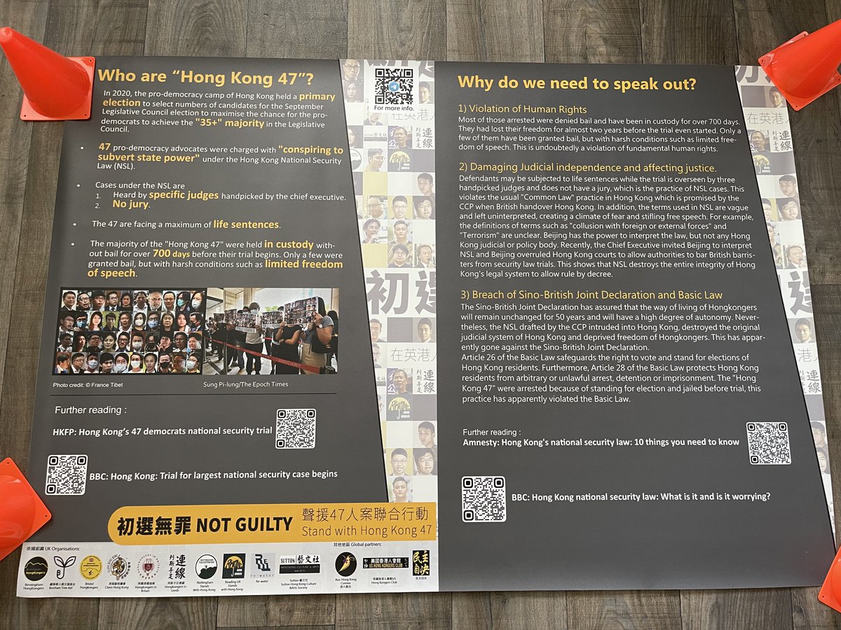 feilung_lau's tweet photo. 全球港人號召周末集會聲援民主派
［利申：我廣東人嚟］

DON'T LET THEM DISAPPEAR!

#荷蘭站文宣 #周日見
#Amsterdam #save47 #HongKong47
#china #hk #hongkong #standwithhongkong #HK47 
#FreeHKDemocrats
#ReleaseAllPoliticalPrisoners https://t.co/mbVo1T3plF