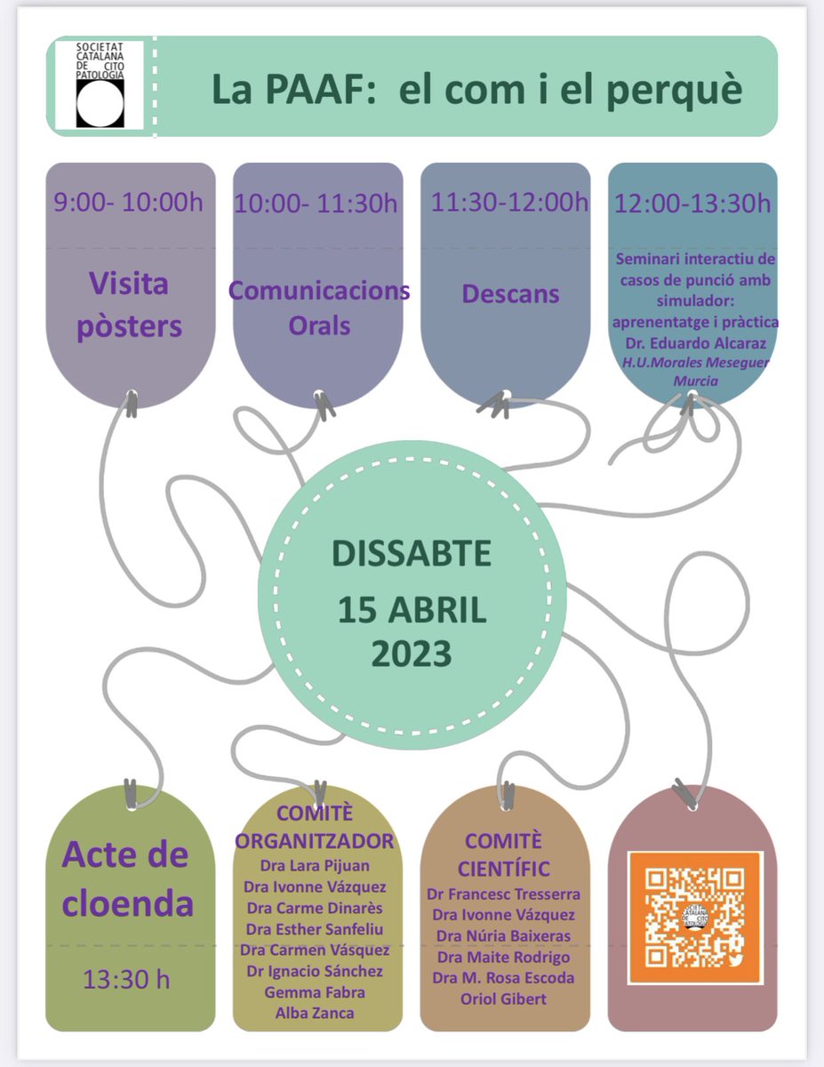 CitopatolCAT's tweet photo. ⏳Dos dies per la nostra pròxima trobada ⌛️
📌 14 i 15 d’abril a Girona en el XIII Congrés Català de Citopatologia. 
📌 per si encara vols inscriure’t: https://t.co/H1FUgpJrVr…
📌 Programa: https://t.co/fUXdDFi9Ac
#CitopatCat https://t.co/sVm8ePWi2r