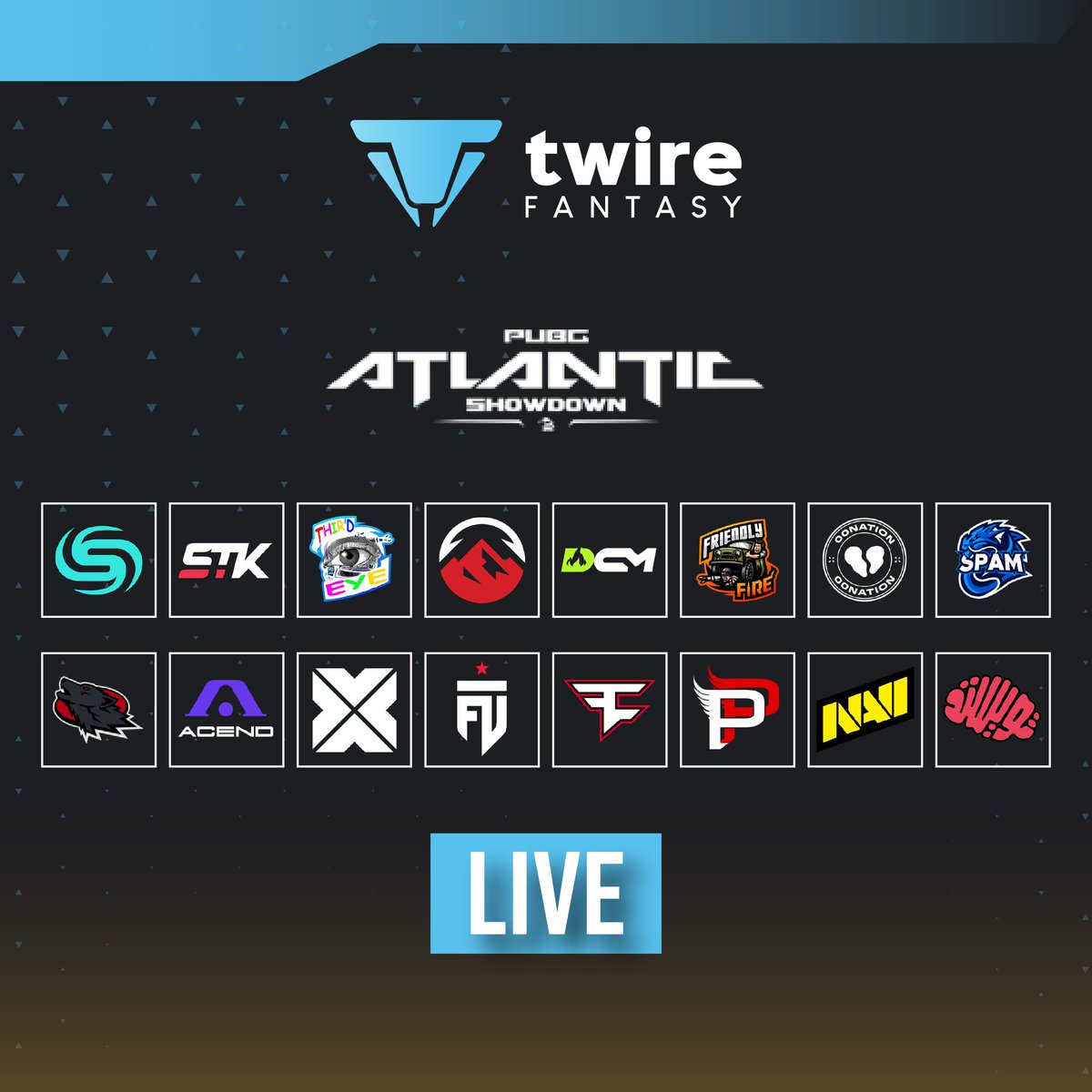 🪂 The PUBG ATLANTIC SHOWDOWN is already LIVE on Twire Fantasy! 🛡 You have 2 days to build your roster with some of the best players from #PAS and #PEC teams. 🗓 Build your team now here: ➡ fantasy.twire.gg/en/tournament/… #TwireFantasy #PUBGEsports