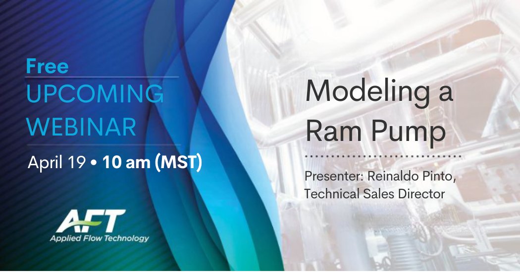 EmpoweringPumps's tweet photo. A Ram Pump is an automatic pumping device capable of pumping #water to higher elevations; without using electricity or other #power sources. Join @appliedflowtech for this webinar to see how to model it using #AFTImpulse. https://t.co/1LP8HKdStm #PumpIndustry https://t.co/1WTeXgdvFy
