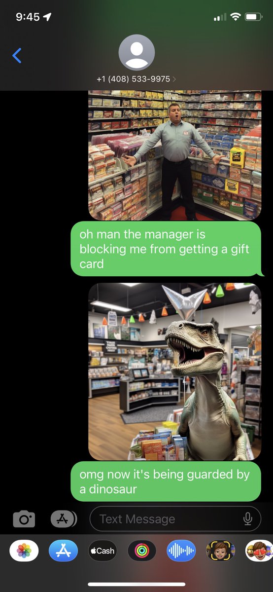 Lately, I get a lot of scam texts asking me to get Google Play gift certificates. i’ve been using Midjourney to spice up the discussions.